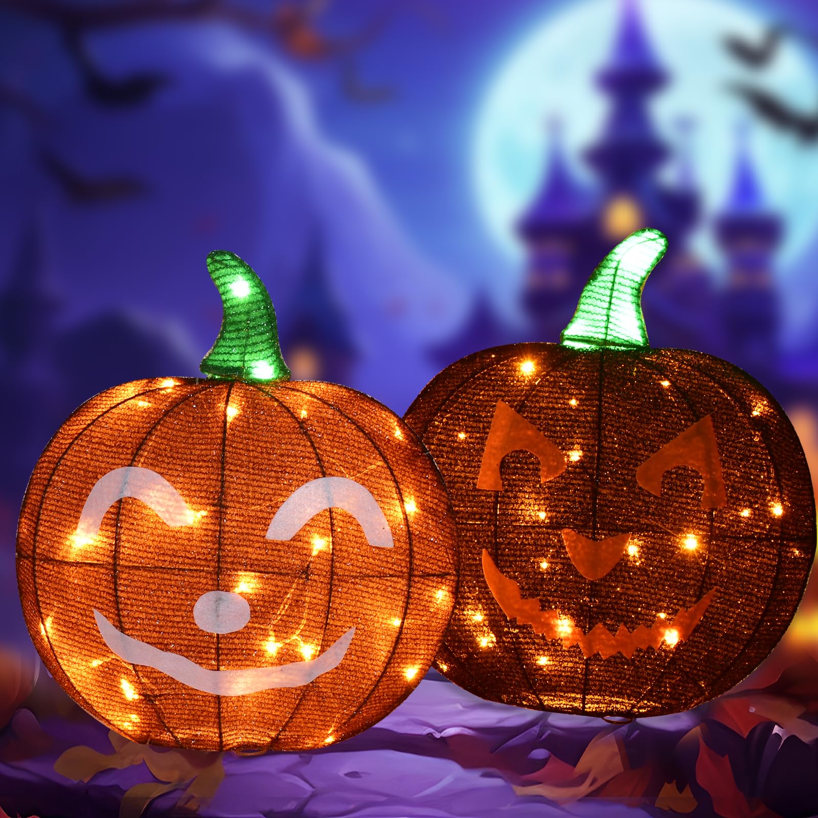 Halloween Decorations Outside Lighted Pumpkin - HOYECHI Outdoor